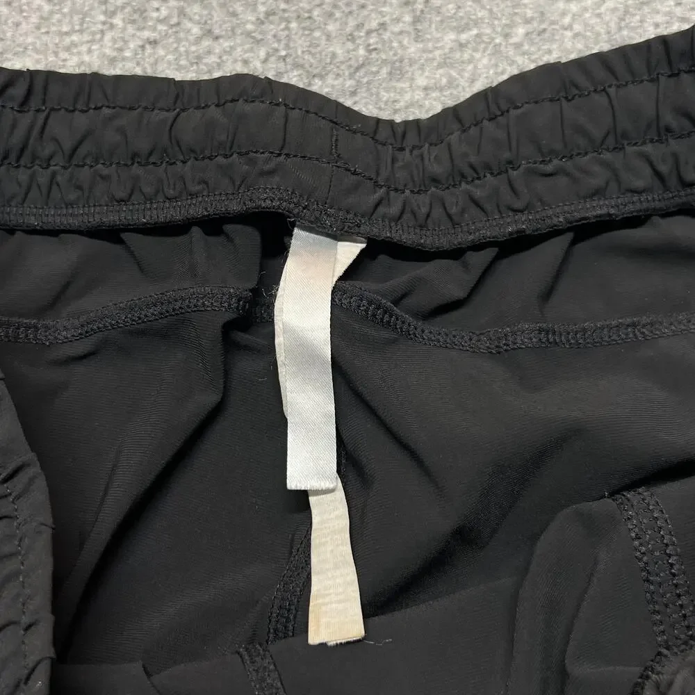 Fabletics Jogger Pants Womens Medium Black Microfiber Elastic Waist Running Gym